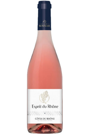 Rose Wine Bottle of Maison Sinnae Esprit du Rhone Rose from France