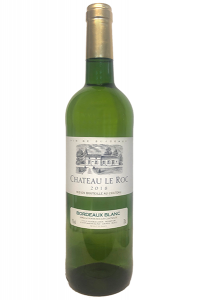 White Wine Bottle of Le Roc Bordeaux Blanc from France