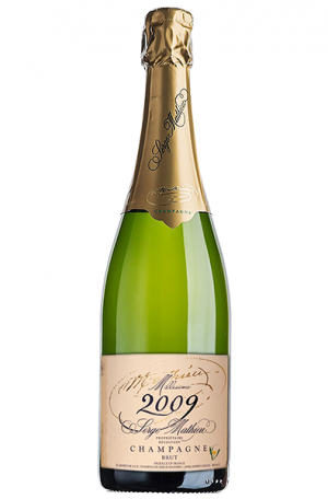 Champagne Bottle of Serge Mathieu Brut from France