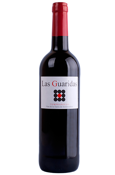 Red Wine Bottle of Guaridas Tempranillo from Spain