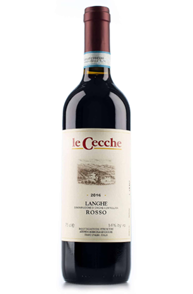 Red Wine bottle of Le Cecche Langhe Rosso from Italy