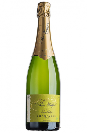 Sparkling Wine Bottle of Serge Mathieu Brut Prestige Champagne from France