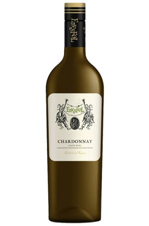 White Wine Bottle of Lavau Envyfol Pays D'oc Chardonnay