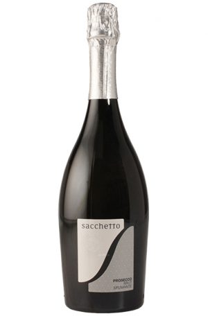 Sparkling Wine Bottle of Sacchetto Prosecco Brut Spumante from Italy