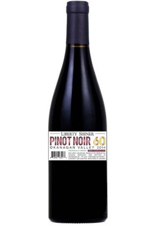 Red Wine Bottle of Liberty Pinot Noir 60 Shiner from Okanagan Valley, British Columbia