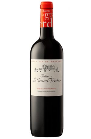 Red Wine bottle of Le Grand Verdus Bordeaux Superieur from France