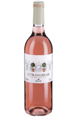 Rose Wine Bottle of Lorgeril L'orangeraie Rose from France