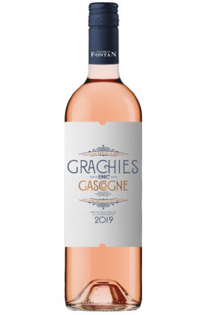 Rose Wine Bottle of Grachies Rose from Italy