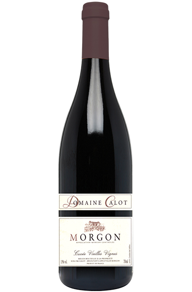 Red Wine Bottle of Calot Morgon Vieilles Vignes from France