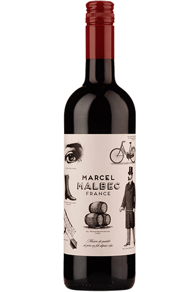 Red Wine Bottle of Chateau du Cedre Marcel Malbec from France