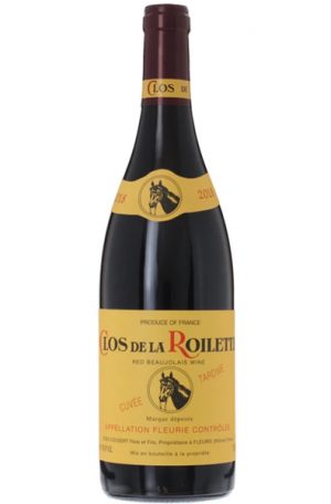 Red Wine Bottle of Clos de la Roilette Cuvee Tardive from France