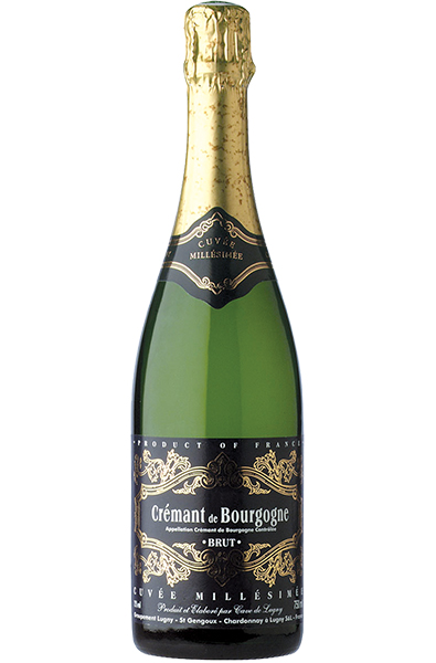 Sparkling Wine Bottle of Cave de Lugny Cremant de Bourgogne Millesimee from France