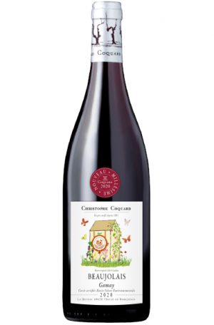 Red Wine Bottle of Coqaurd Beaujolais Nouveau from France