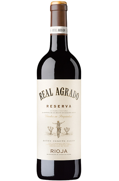 Red Wine Bottle of Real Agrado Rioja Riserva from Spain