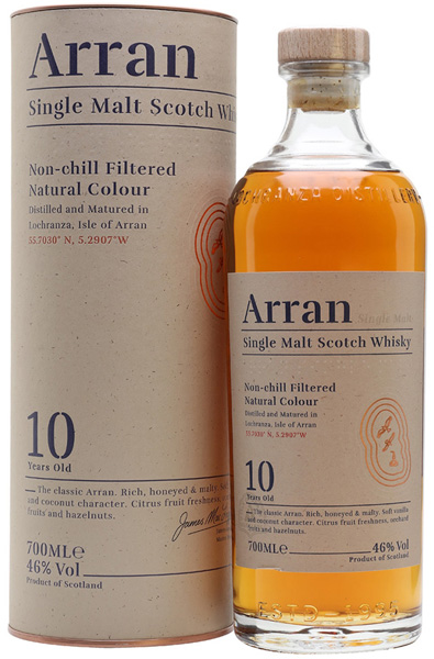 Arran 10 Year Old Single Malt Scotch Whisky