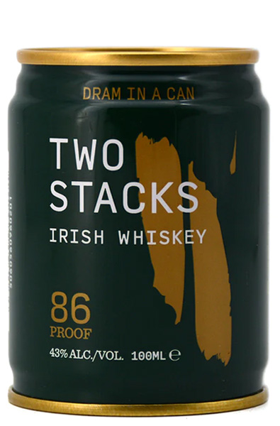 Two Stacks Irish Whiskey New 100Ml Tin