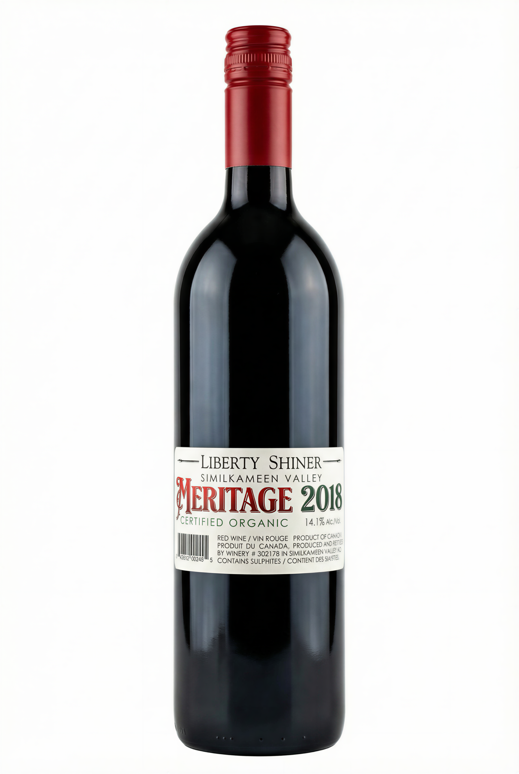 999929 Liberty Wines 2018 BC Meritage Shiner - Image 1
