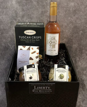 All Occasion Basket with Rose Wine