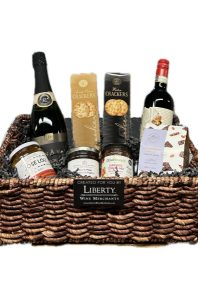 Special Occasion Basket with Sparkling and Red Wine